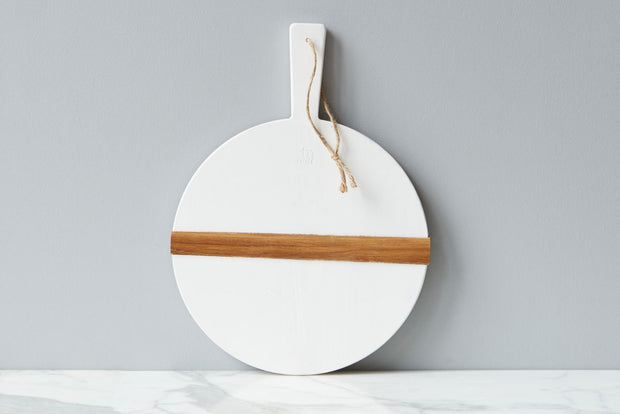 ETU White Round Mod Charcuterie Board, Small