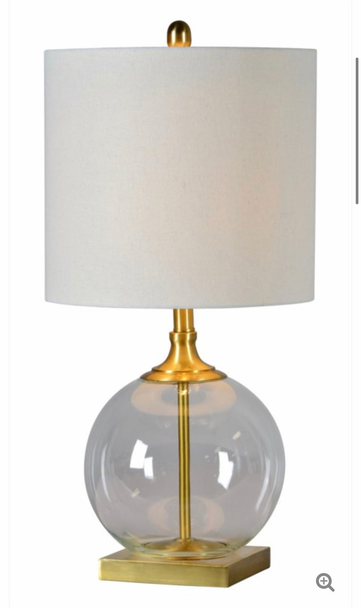 Laurel Antique Brass Lamp