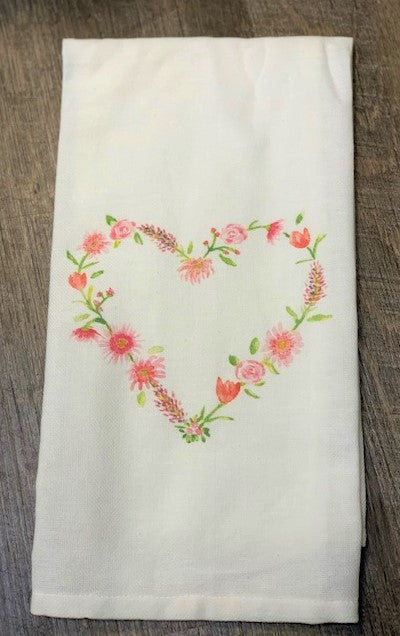 Flower Heart Towel
